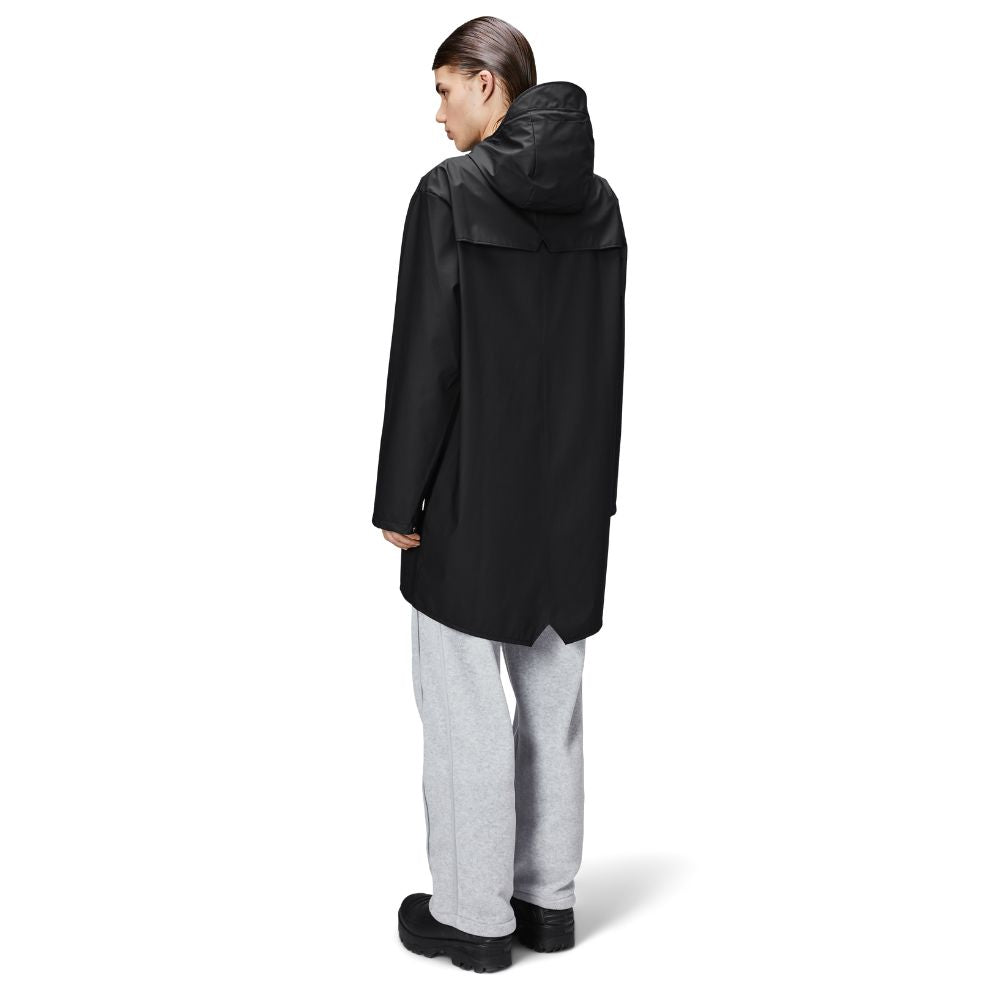 Rains Black Long Jacket W3