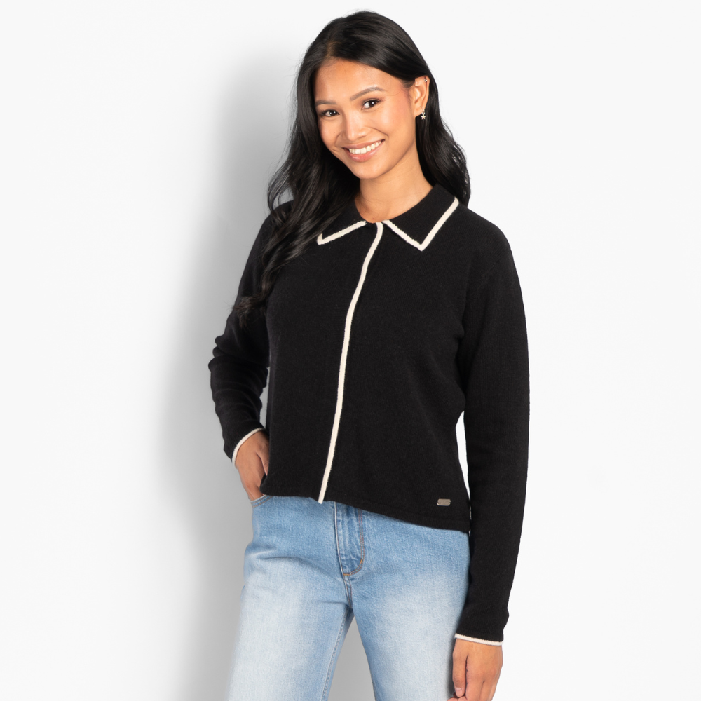 HÉST Black Vivienne cardigan