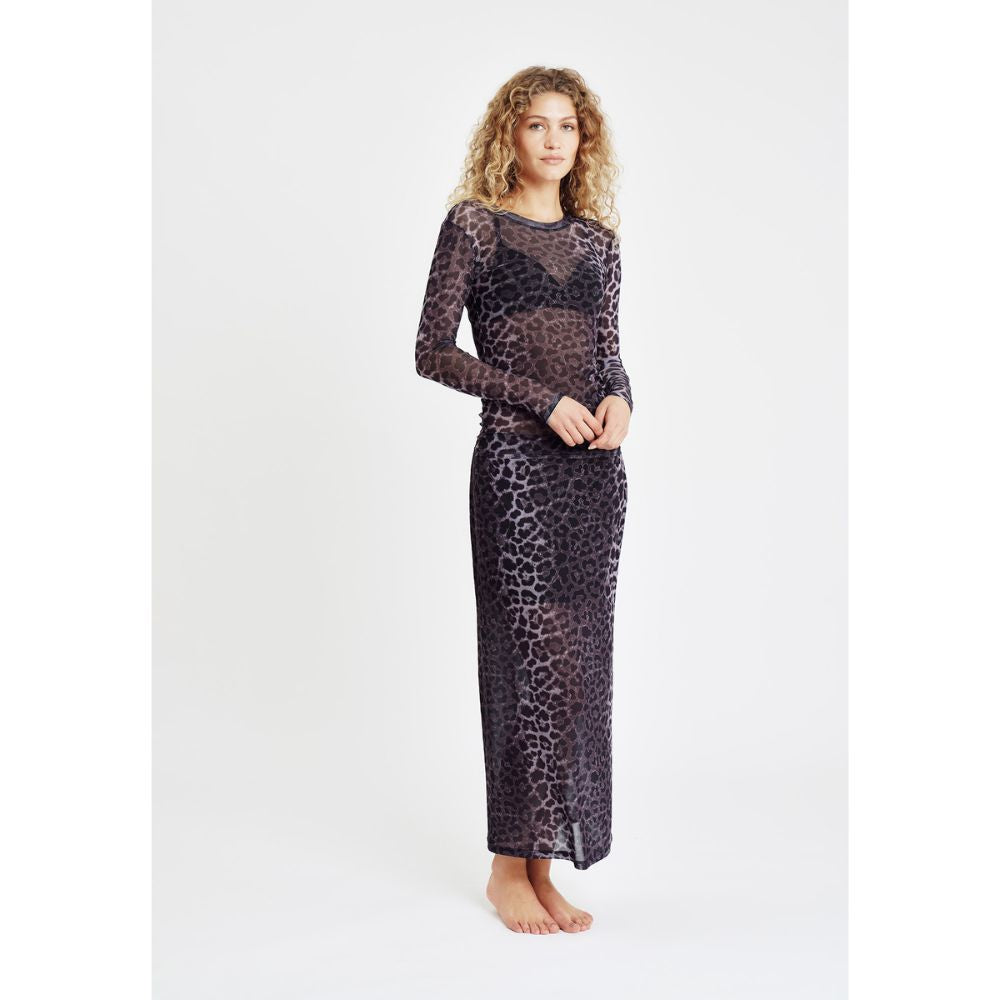 HypeTheDetail w/print mesh bluse