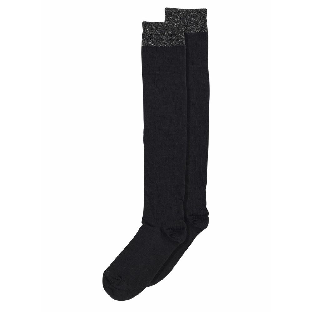 MP Denmark Black Wool/Silk Knee Socks