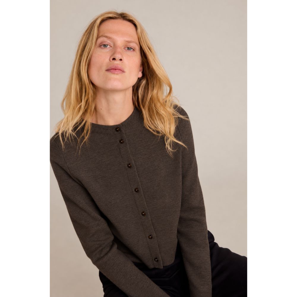 Sibin Linnebjerg Brown Ophelia Cardigan