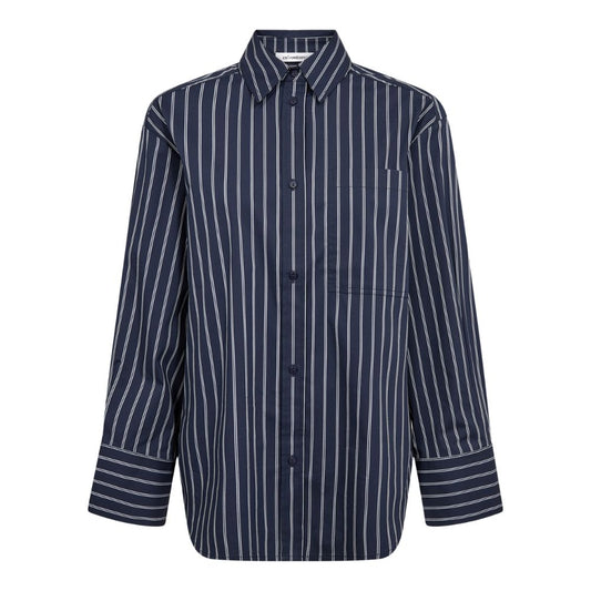 Co'Couture Navy Somo Stripe Shirt