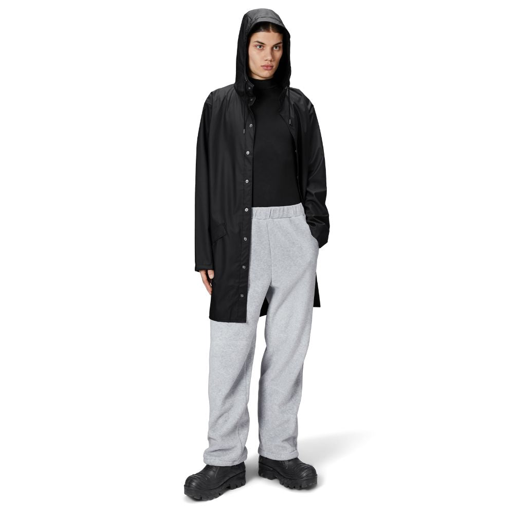 Rains Black Long Jacket W3