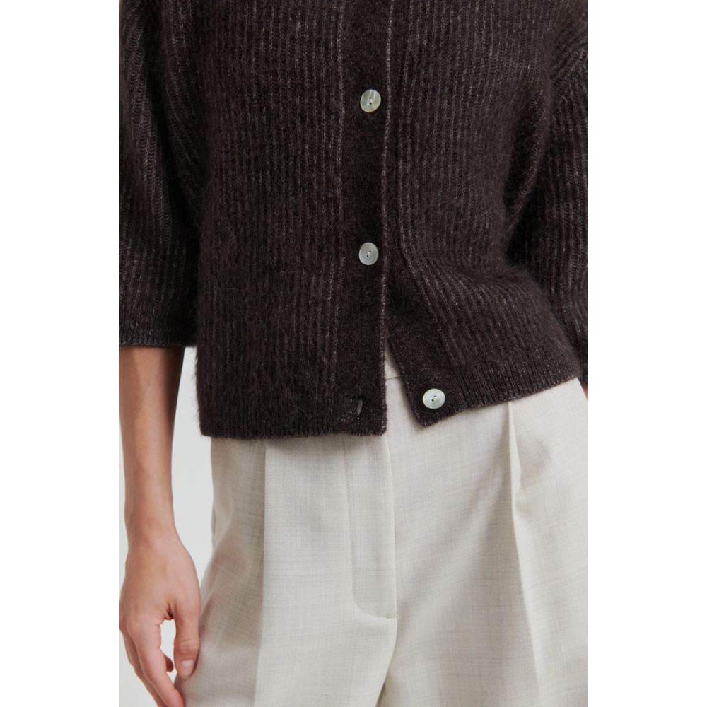 Second Female Brun Andrea Knit Cardigan
