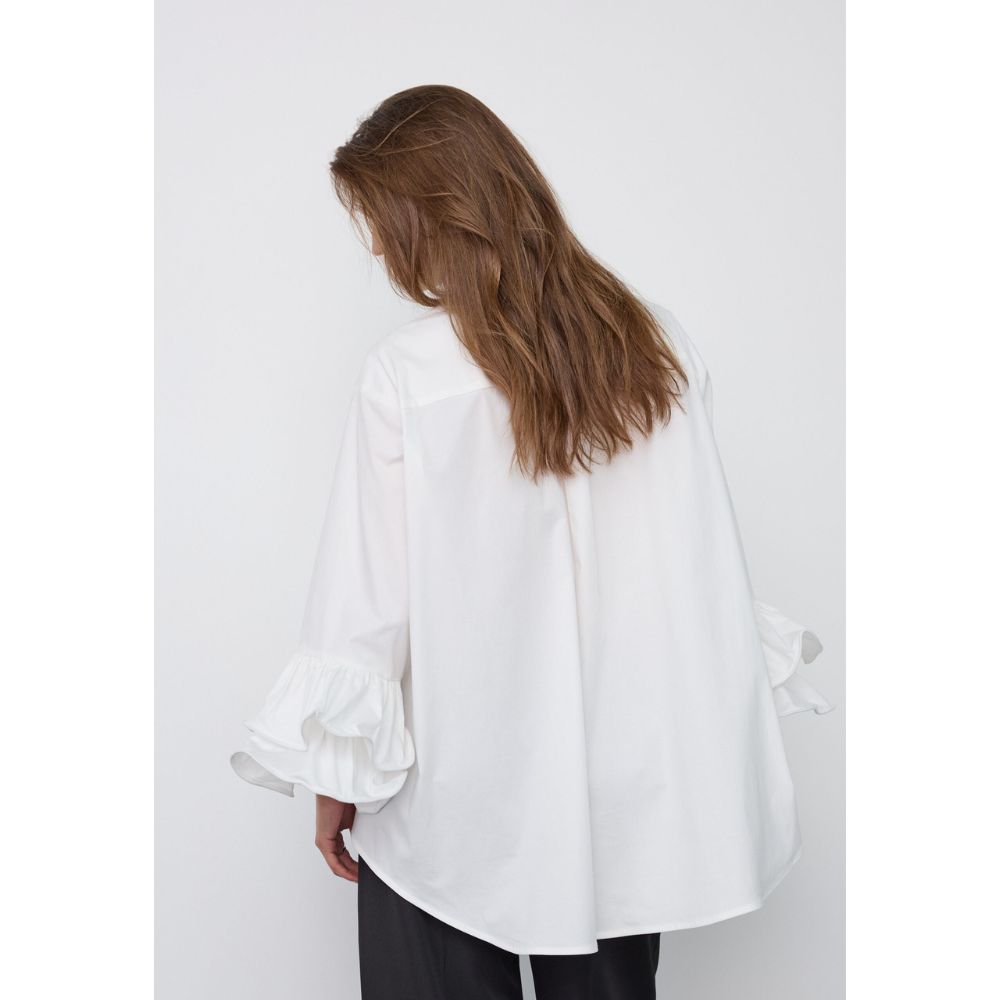 Co`Couture Hvid Halen Flare Shirt