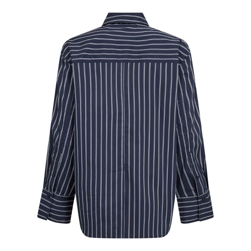 Co'Couture Navy Somo Stripe Shirt