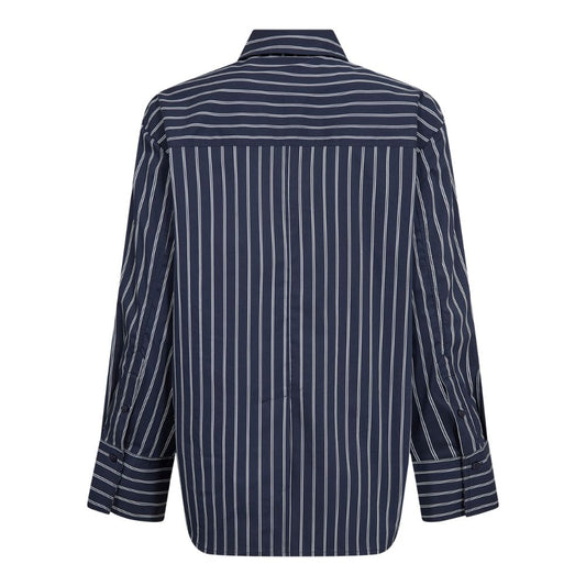 Co'Couture Navy Somo Stripe Shirt