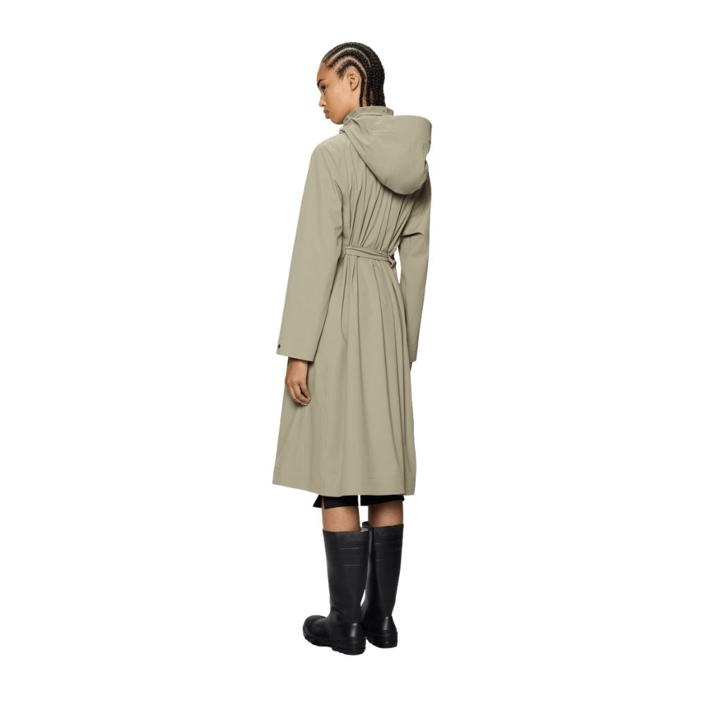 Rains Beige Suva Hardshell Coat