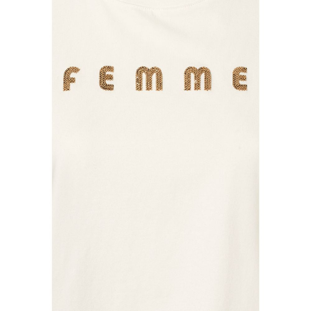 Rue de Femme Hvid Alvina Siv T-Shirt