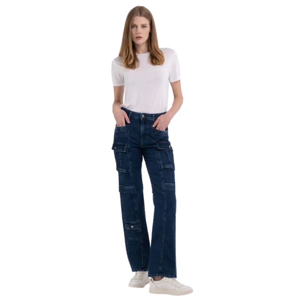 Replay Med Blue Louysa Cargo Straight Fit