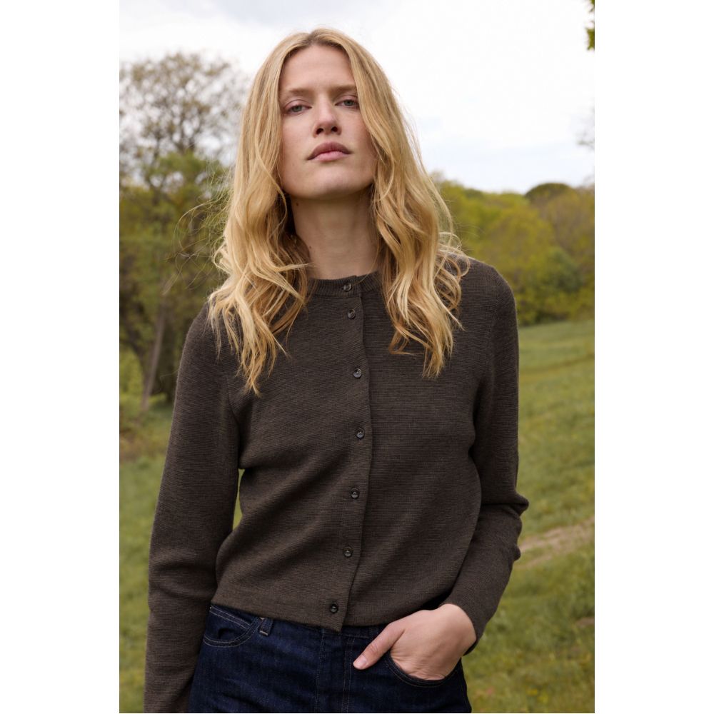 Sibin Linnebjerg Brown Ophelia Cardigan