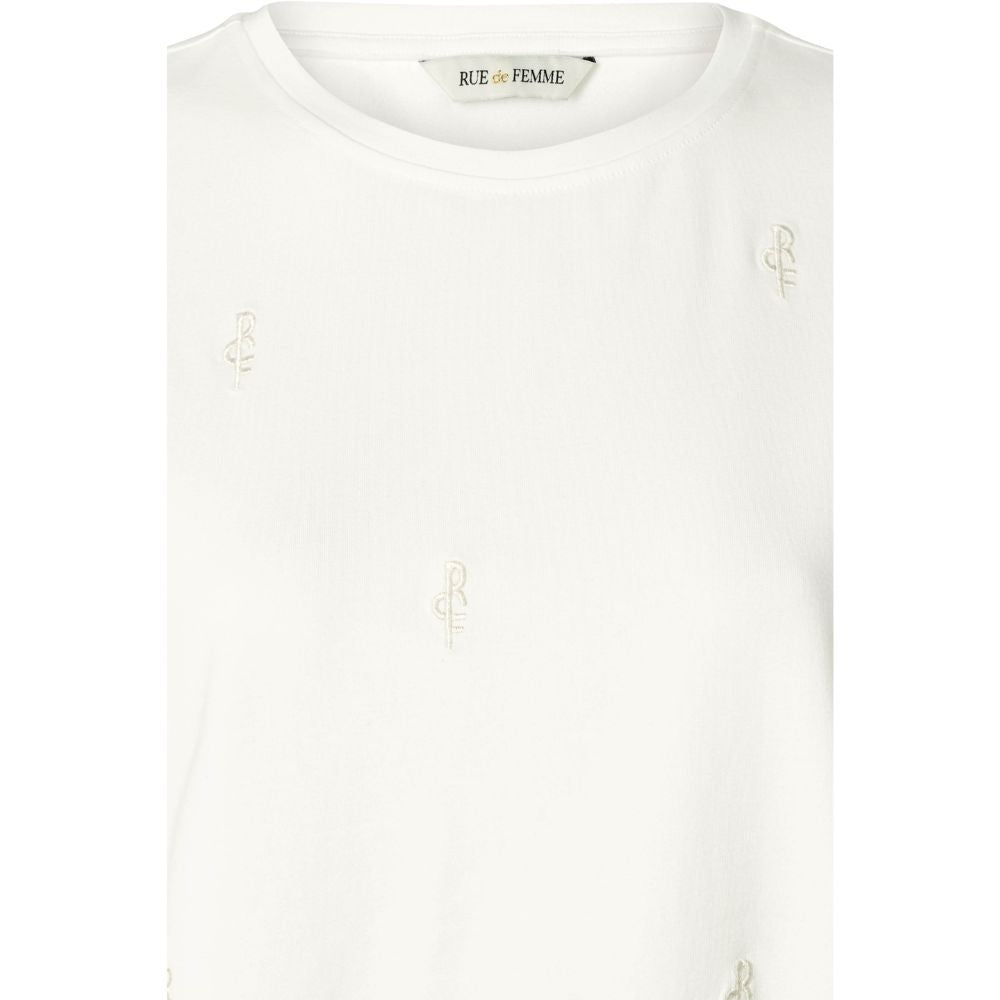 Rue De Femme Off White Alvina logo T-Shirt
