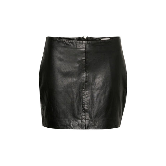 My Essential Wardrobe Black Akela Leather Skirt