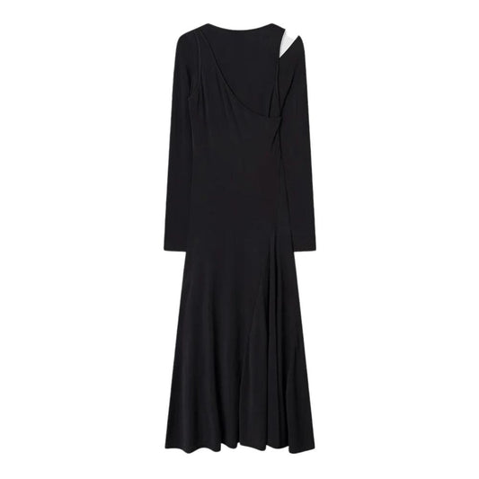 Wood Wood Black Erica Wrap Dress