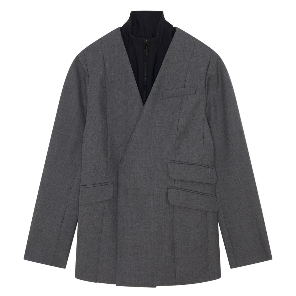 Wood Wood Grey Sasha Trompel´oeil Blazer