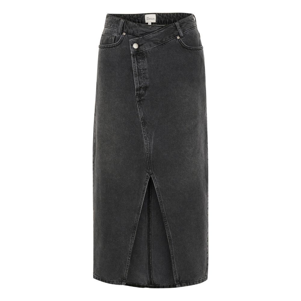 My Essential Wardrobe Black Wash Louis Wrap 123 Skirt