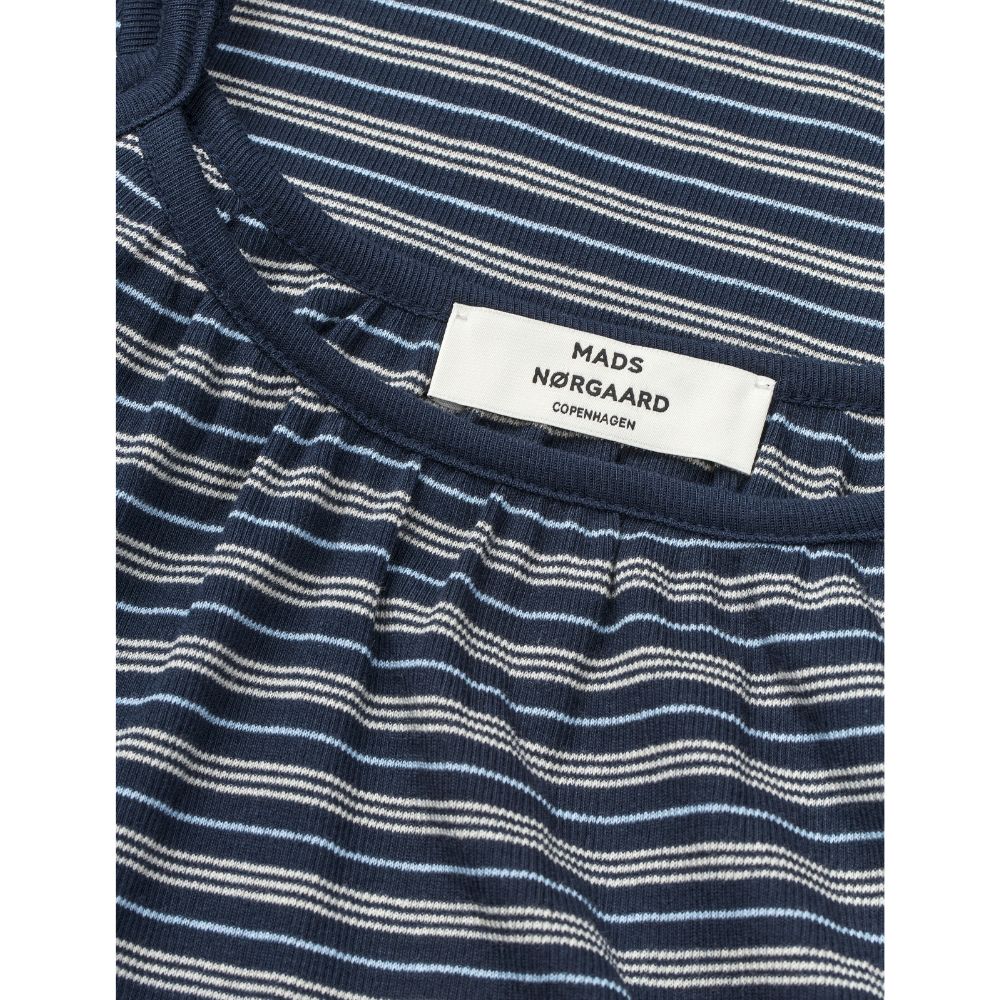 Mads Nørgaard Navy Stripe Stine Dress