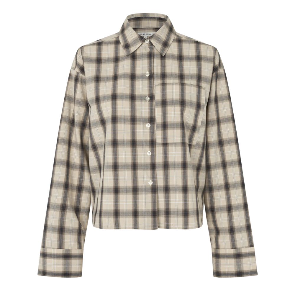 Second Female Beige/Blå Liria Shirt