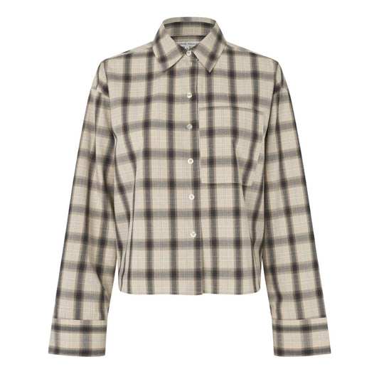 Second Female Beige/Blå Liria Shirt