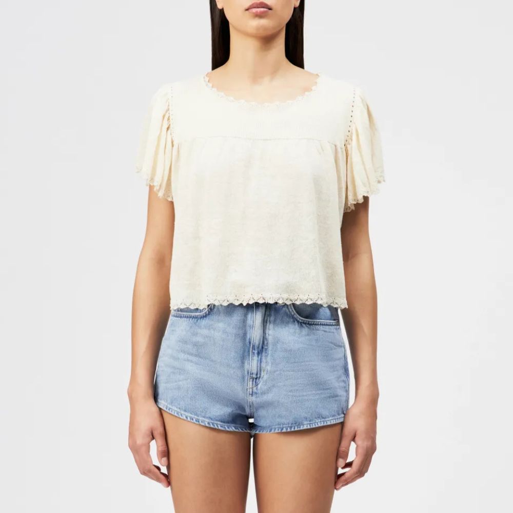Drykorn Creme Taylie Bluse