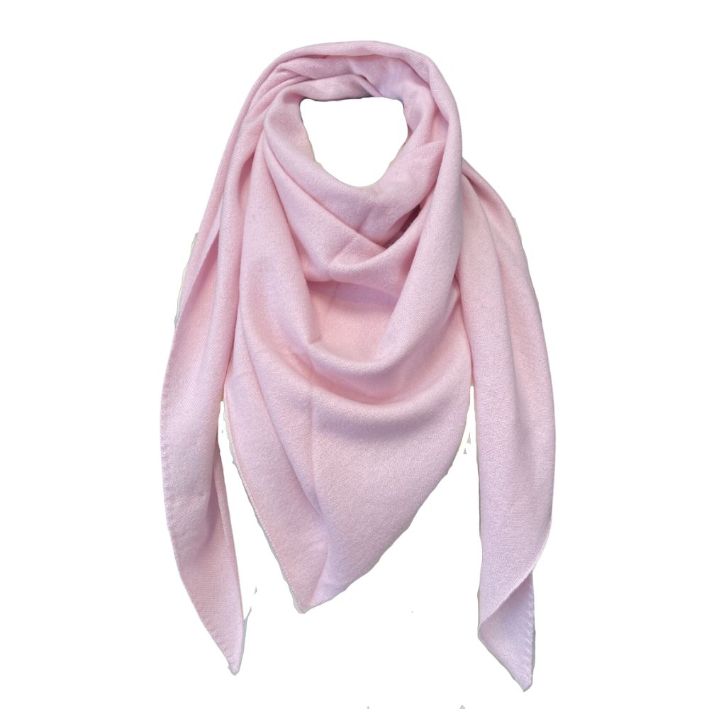 Rosas Rose Triangle Scarf Cashmere