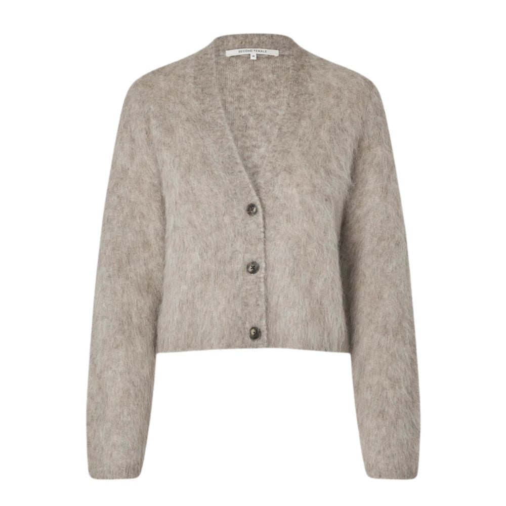 Second Female Stone Karla Knit Cardigan