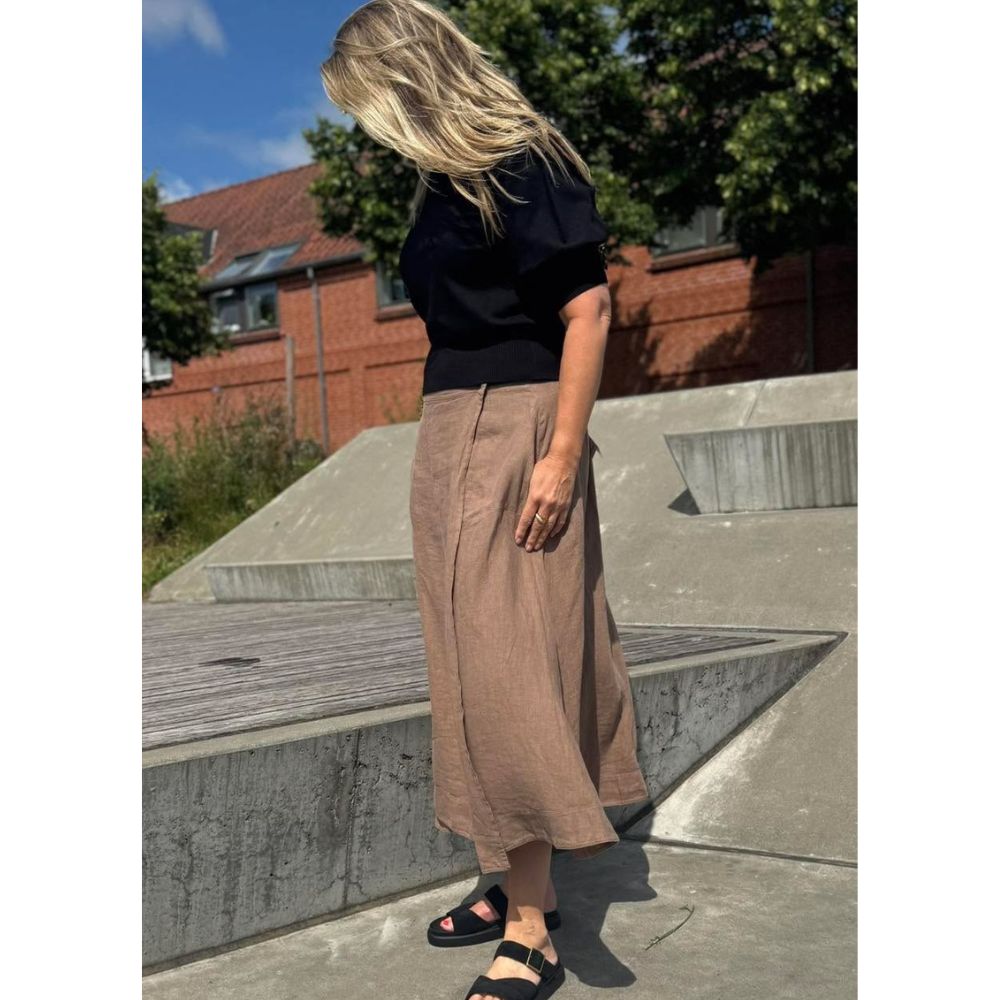 By Basics Bark Wrap Skirt Long