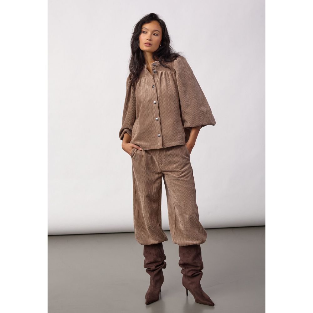 Co'Couture Walnut Daisy Cord Shirt