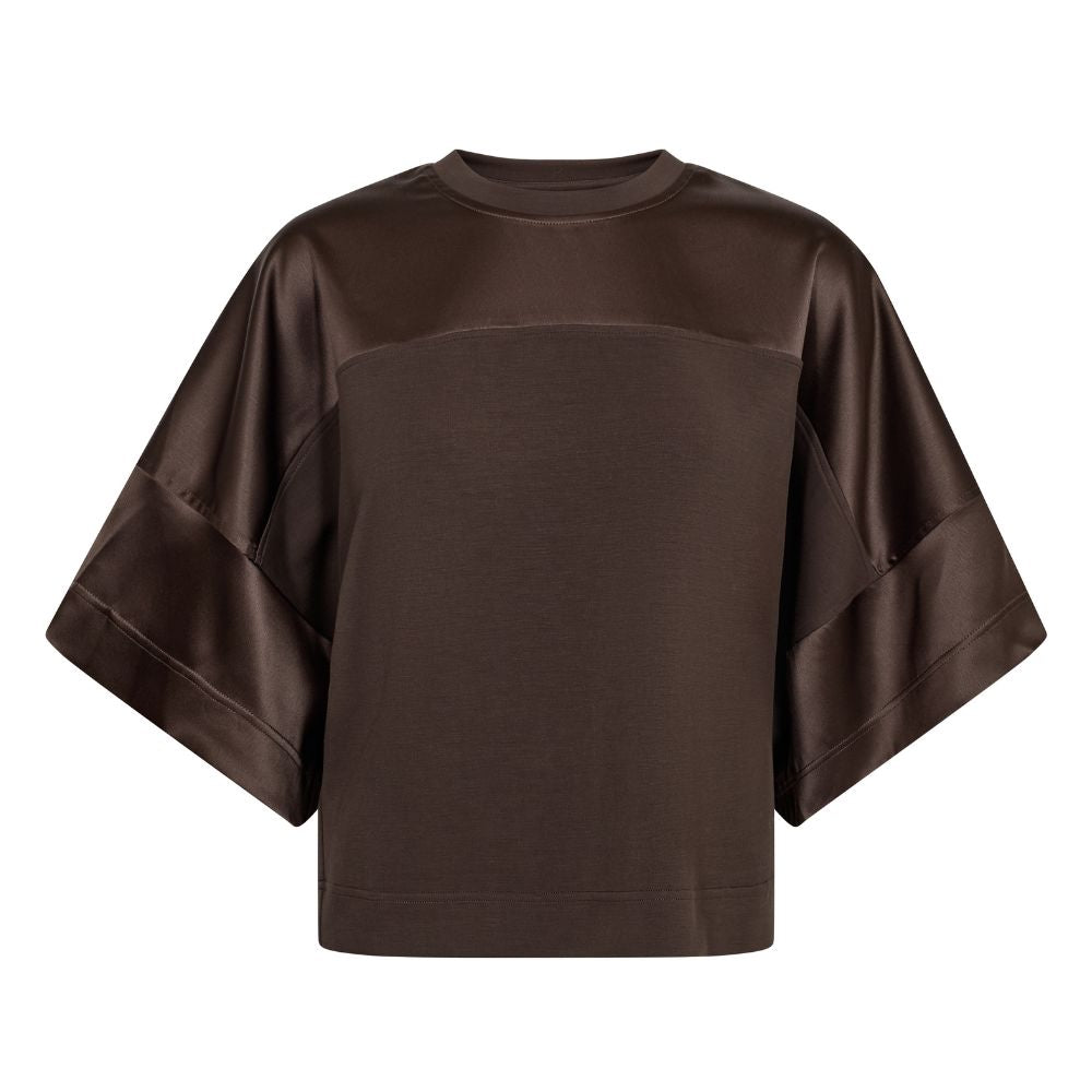 Mos Mosh Brun Lela Satin Sweatshirt