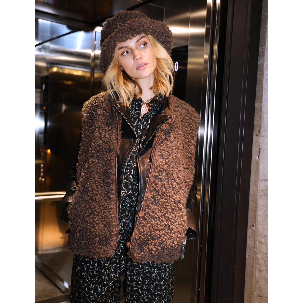 Lollys Laundry Dark Mokka Vada vest