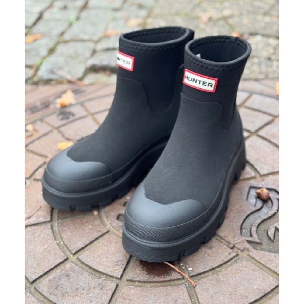 Hunter Sort Neopren Chelsea Boot