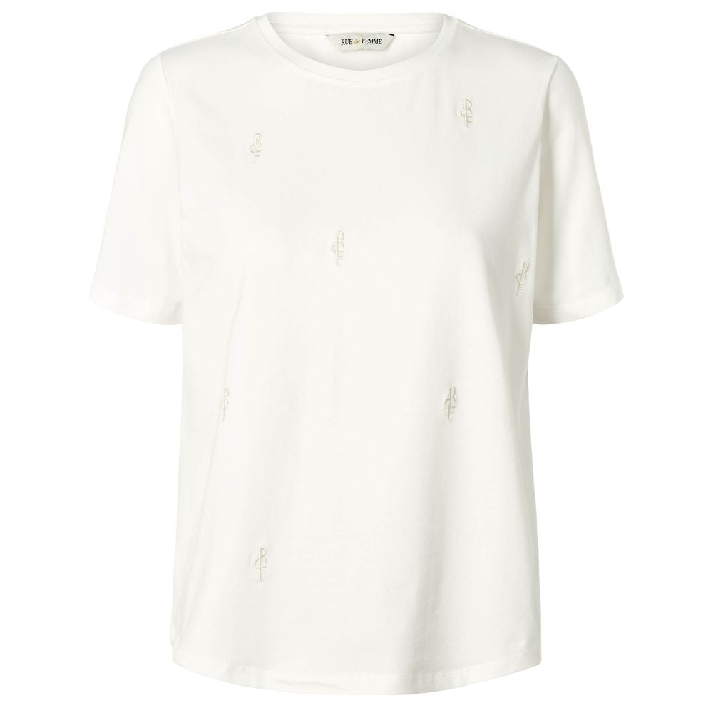 Rue De Femme Off White Alvina logo T-Shirt