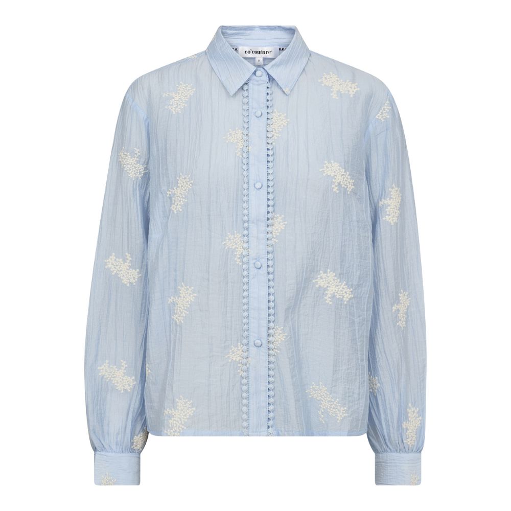 Co'Couture Pale Blue Amelia Emb Shirt