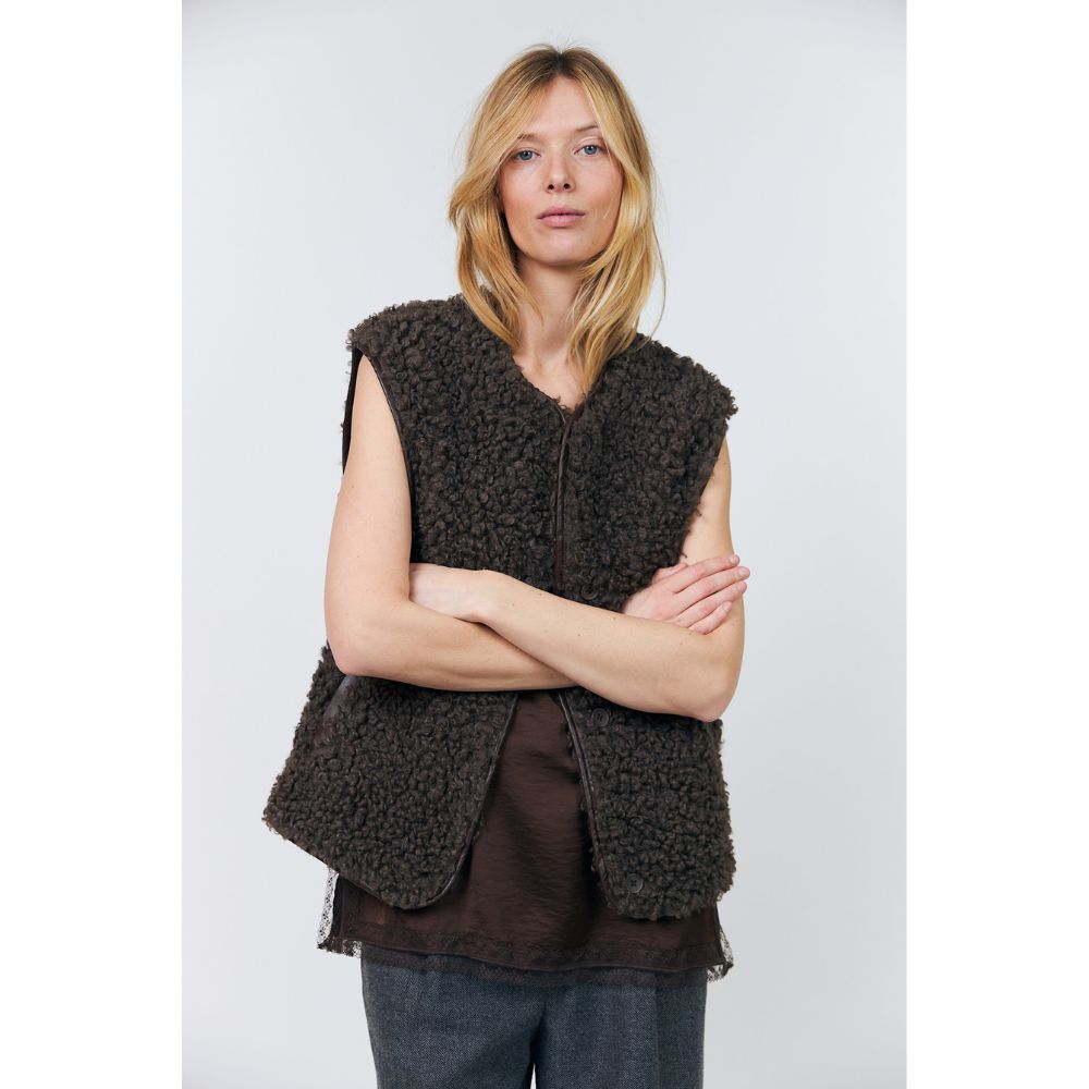 Lollys Laundry Brun Vada Vest