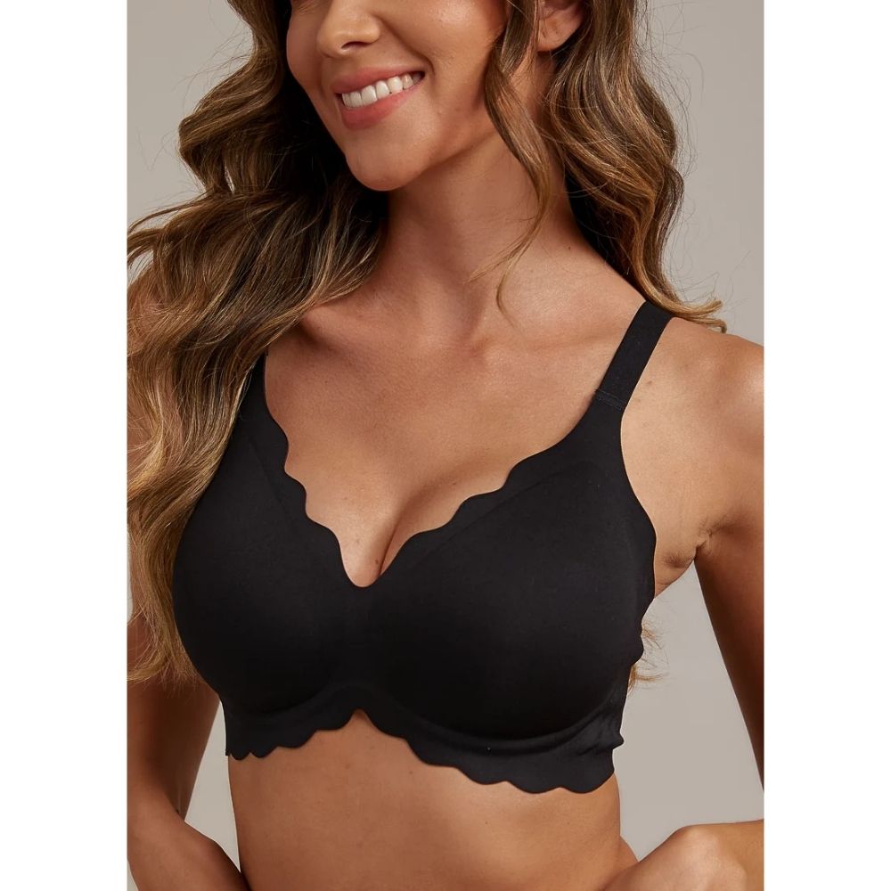 FEMIFEMME Sort Soft Scallop Bra