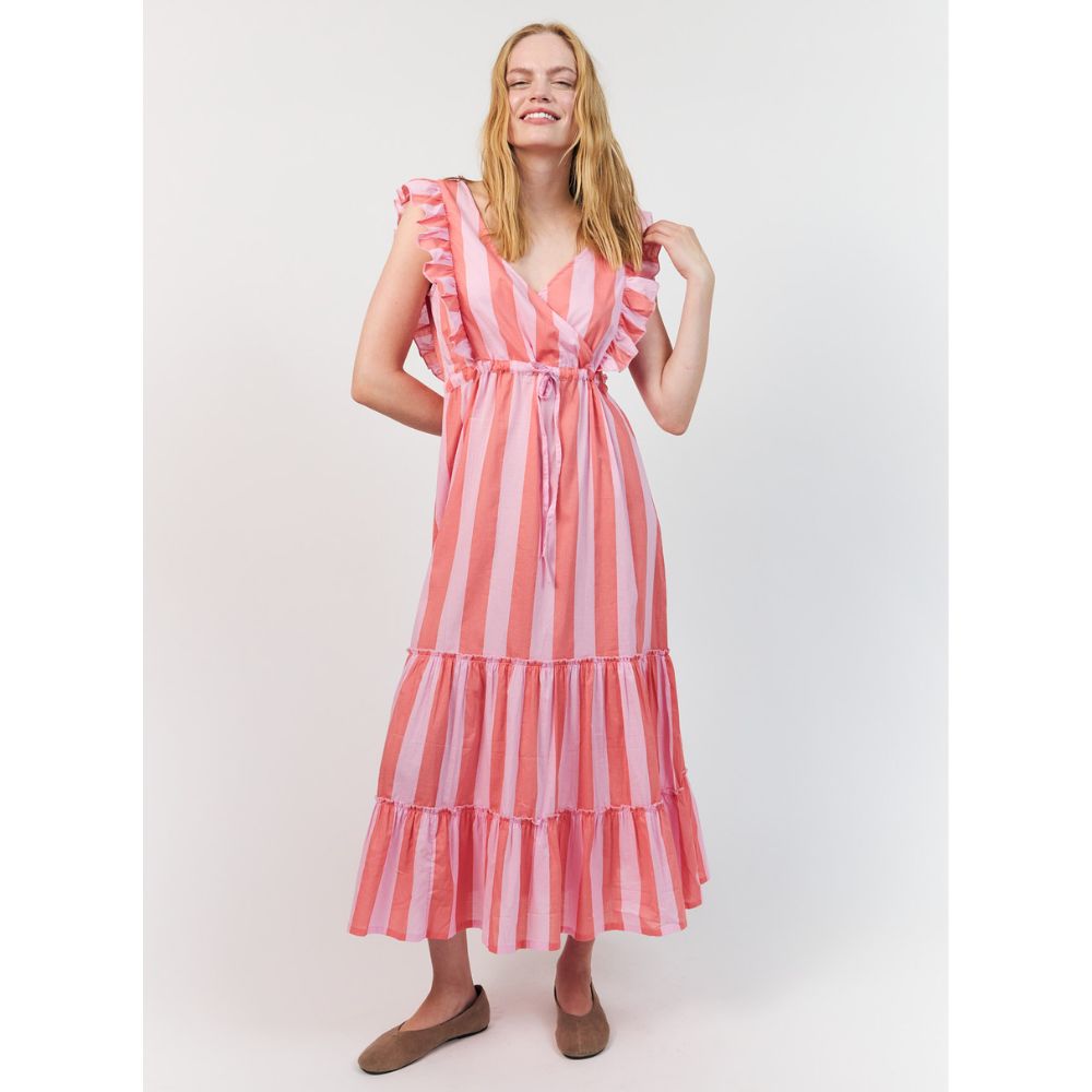 Lollys Laundry Light Pink Samo Midi Dress