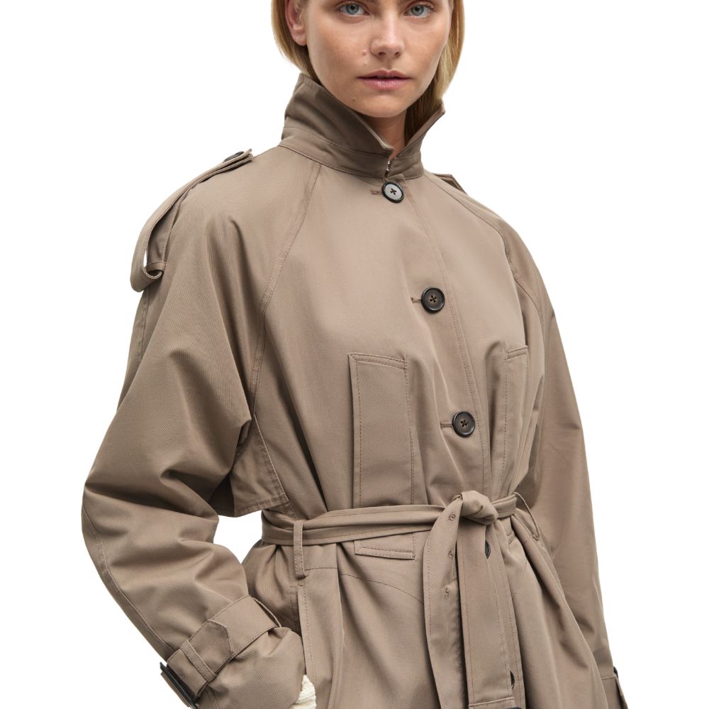 Mads Nørgaard Walnut Benley Trench Coat