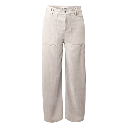 Drykorn Beige Derive Fløjls Buks