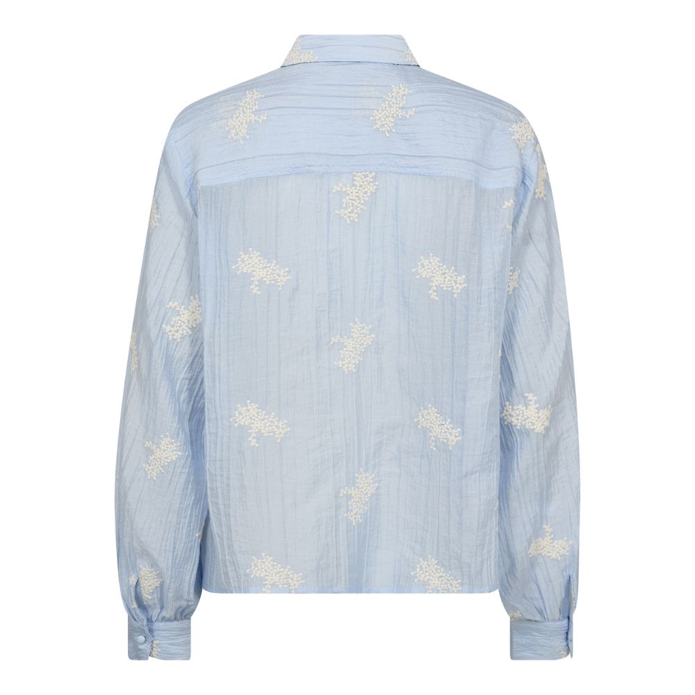 Co'Couture Pale Blue Amelia Emb Shirt