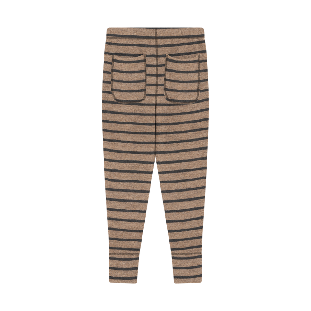 By Basics Camel Stripe Pants