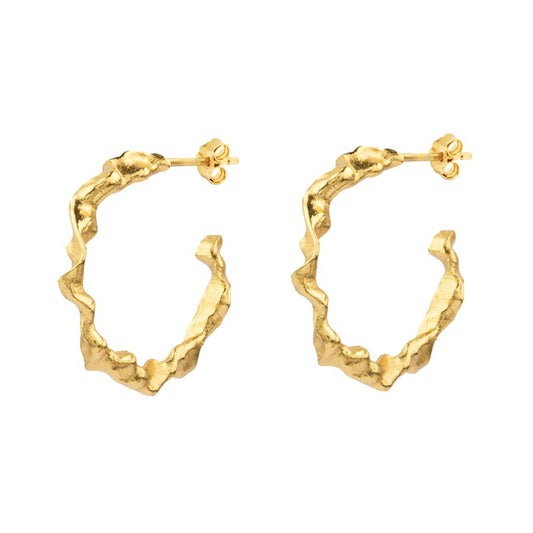 House Of Vincent Shaman Hoop Earrings L Gilded