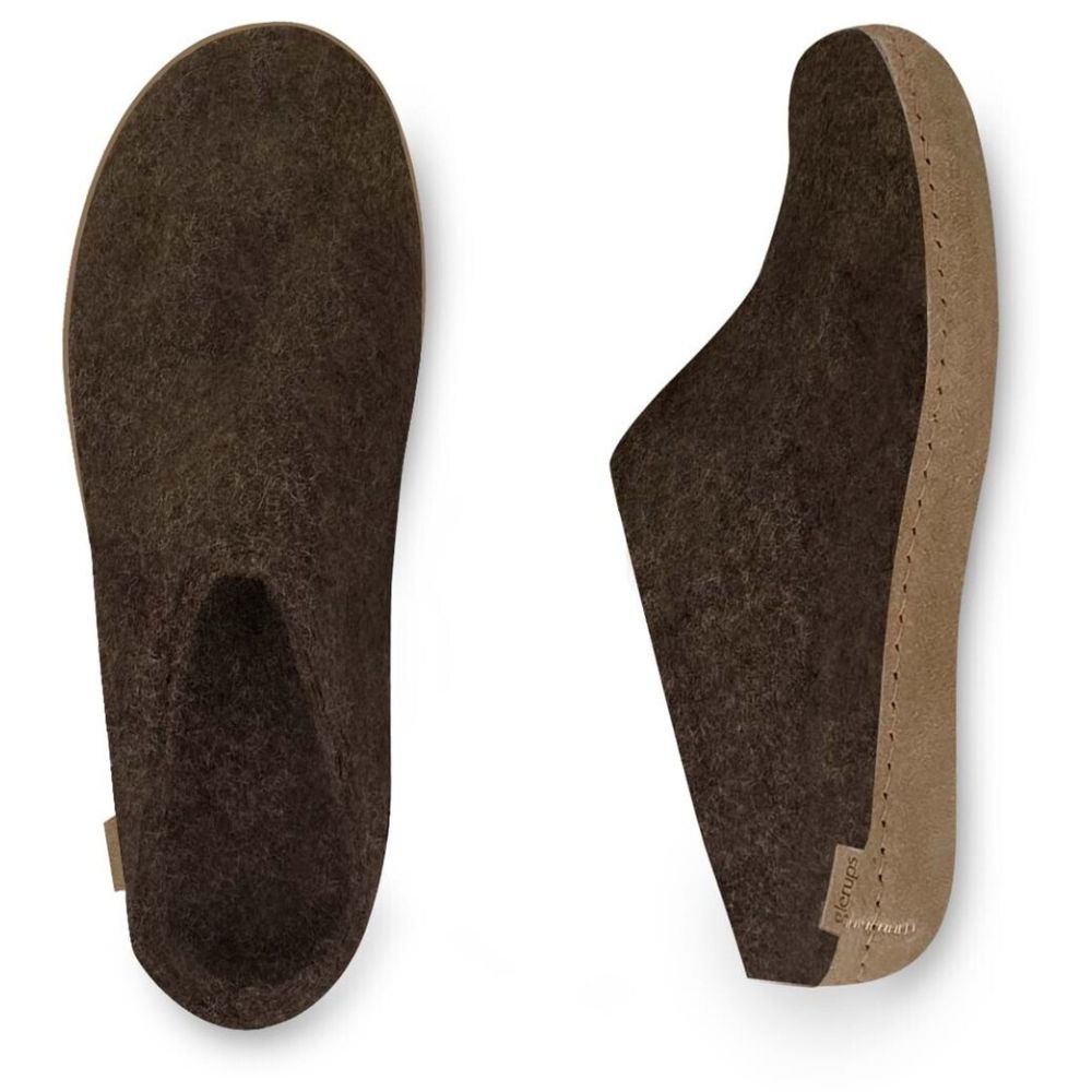 Glerups Nature Brown Slip-On W. Leather Sole