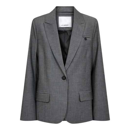 Co'Couture Mid Grey Jacky Fitted Blazer