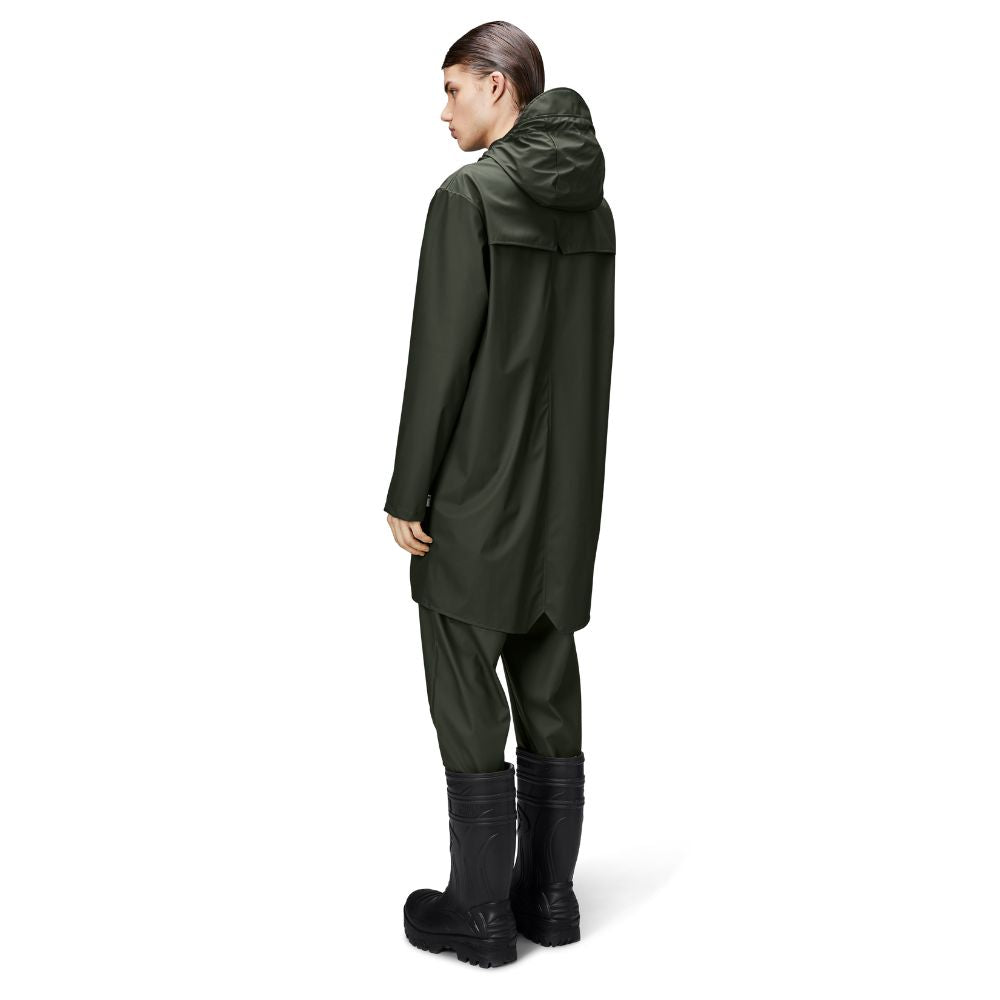 Rains Green Long Jacket W3