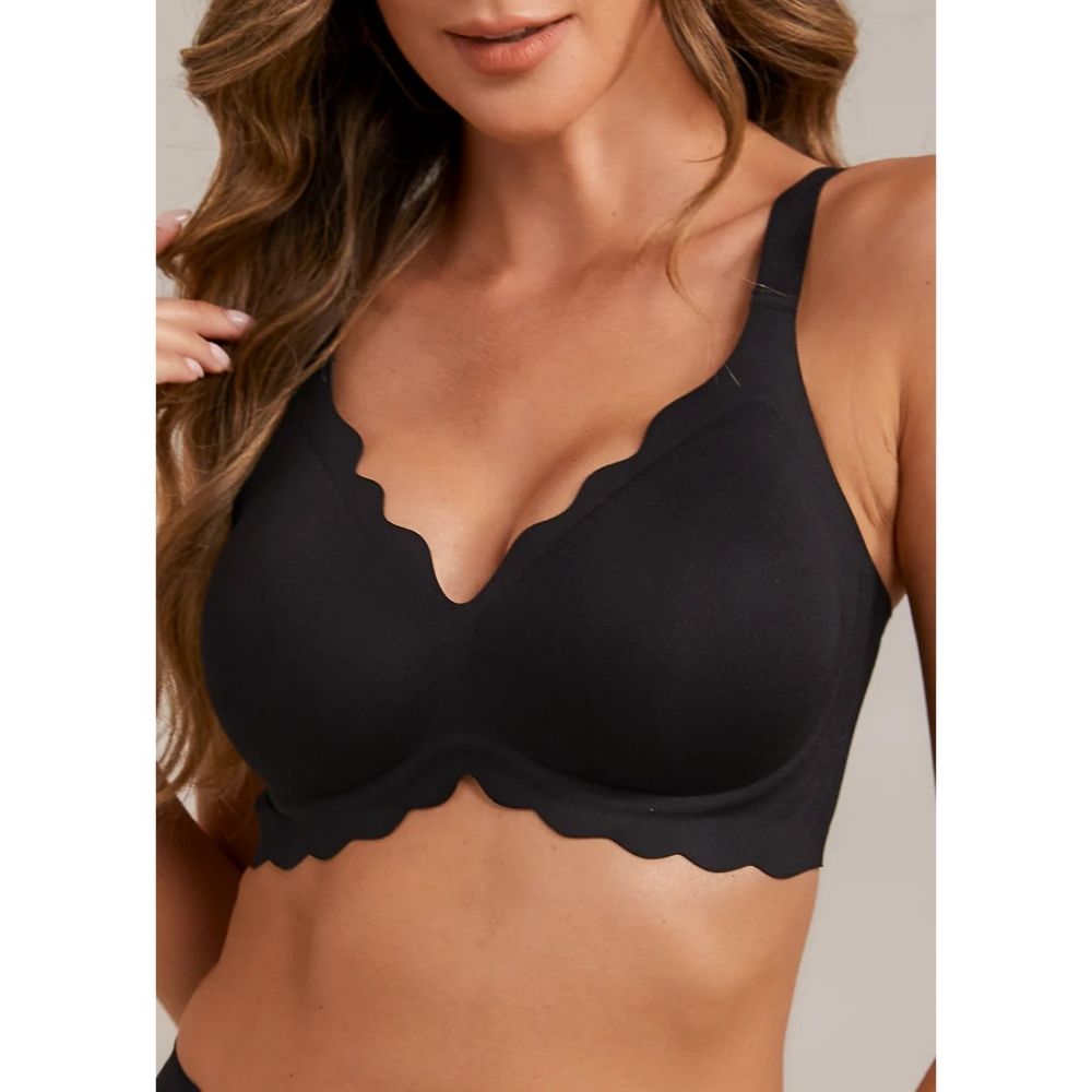 FEMIFEMME Sort Soft Scallop Bra