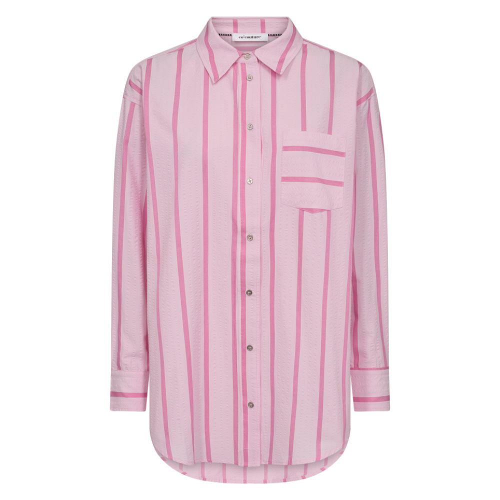 Co'Couture Bubblegum Tessie Stripe Oversized Shirt