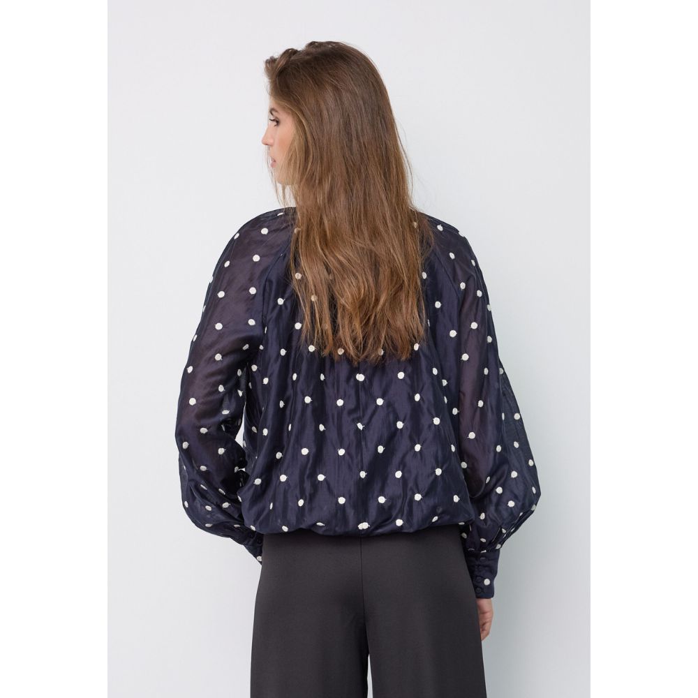 Co`Couture Navy Dita Blouse