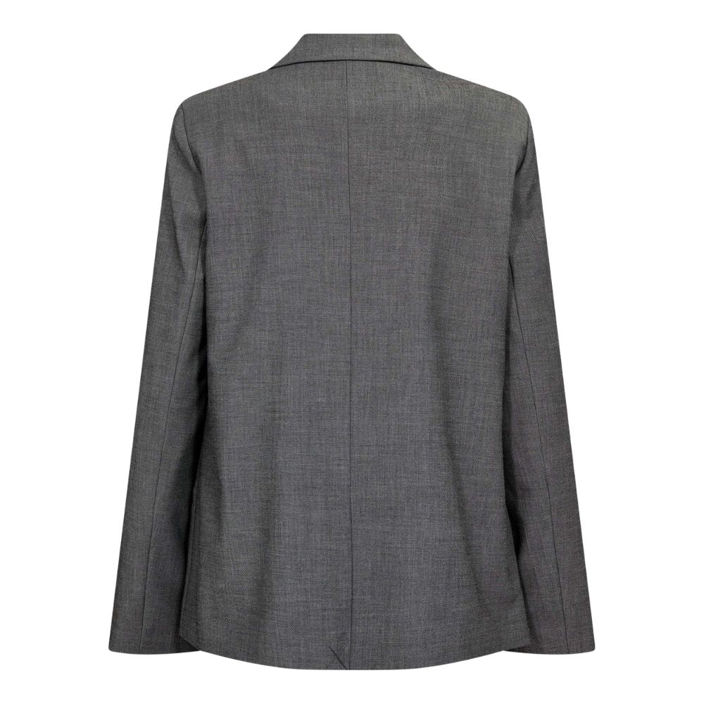 Co'Couture Mid Grey Jacky Fitted Blazer