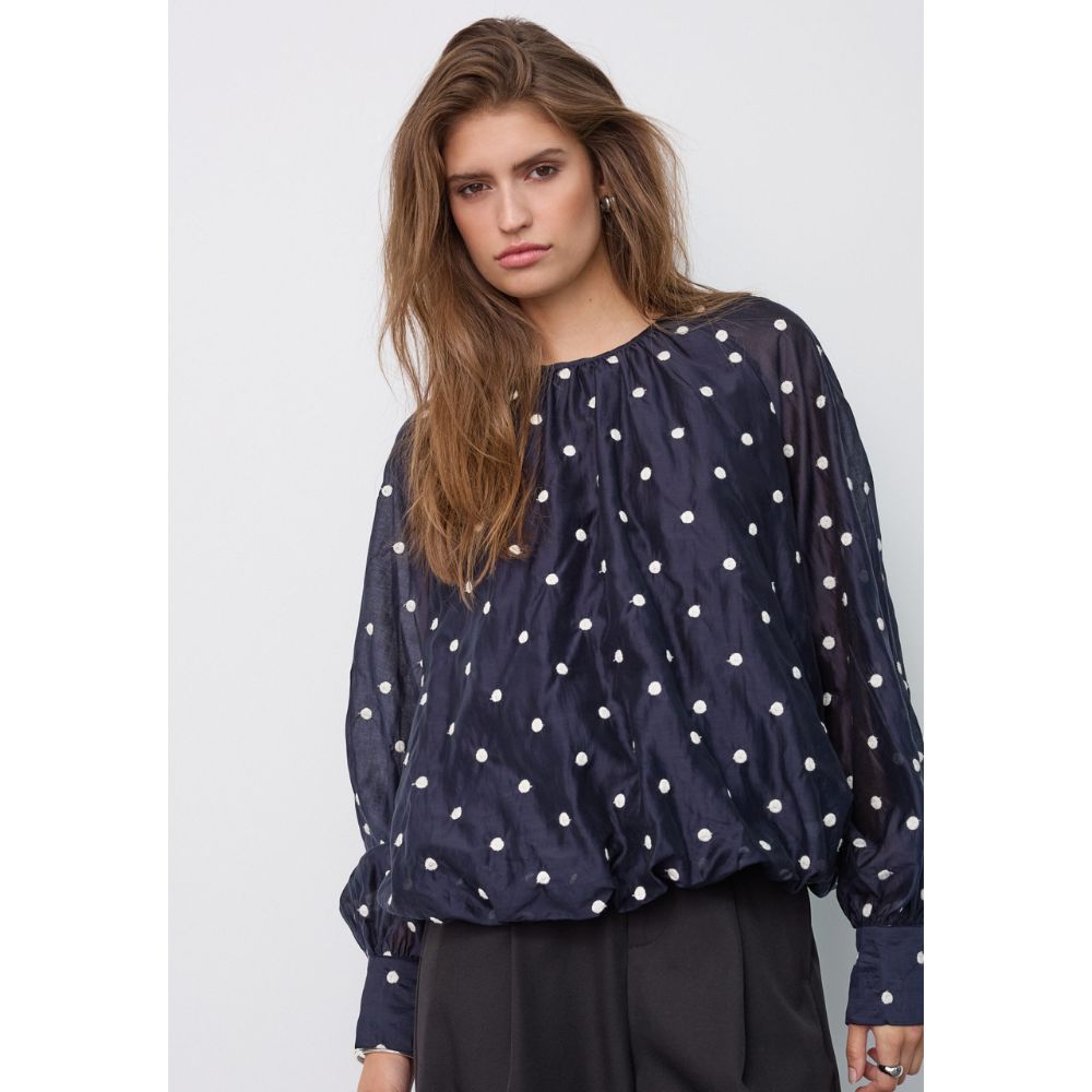 Co`Couture Navy Dita Blouse