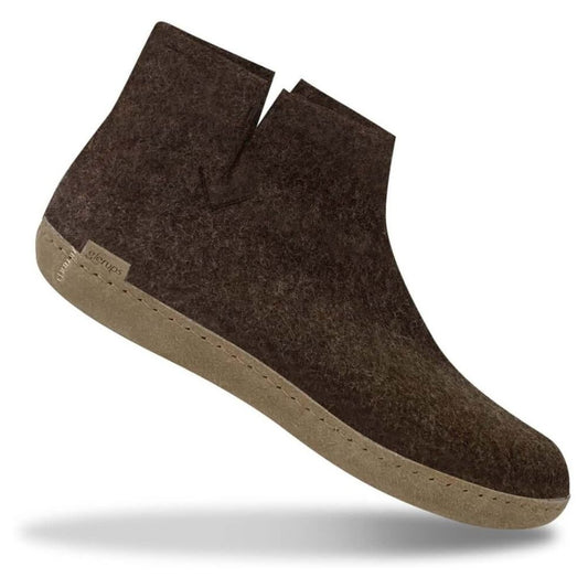 Glerups Nature Brown Boot W. Leather Sole